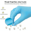 100 PCS Blue Disposable Butyronitrile Gloves Housework Supplies, Size: M, Suitable for Palm Width: 8cm-9cm