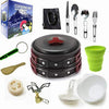 Camping cookware Outdoor cookware set(Red)