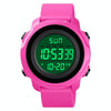Skmei 1540 Fashion Outdoor Sports Large Dial Student Watch Multi Function Waterproof Mens Electronic Watch(Rose Red)