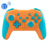 NS009 6-Axis Vibration Burst Wireless Bluetooth Gamepad For Switch Pro(Orange Blue)