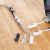 20pcs /Set Medium Self-Adhesive Cable Organizer Clip Network Cord Fixed Storage Clamp(Transparent)