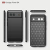 For Google Pixel 6a Brushed Carbon Fiber Texture Shockproof TPU Phone Case(Black)