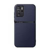 For Redmi Note 10 Pro 5G Litchi Leather Magnetic Full Coverage Shockproof Phone Case(Navy Blue)