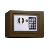 Small Home Safe Box 17x23x17cm | Electronic Keypad & Key | Bronze