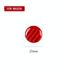 Car Carbon Fiber Multimedia Buttons Decorative Sticker for Mazda 3 / 6 / CX-9 / CX-5, Left and Right Drive (Red)