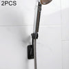 2 PCS Multifunctional Adjustable Shower Bracket Bathroom Paste-type Shower Nozzle Base(Black)