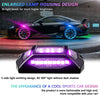 4 in 1 G6 RGB Colorful Car Chassis Light LED Music Atmosphere Light With 4-Button Remote Control