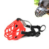 Red Silicone Dog Muzzle Size 4, Breathable & Anti-Bite