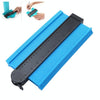 10 Inch Self-locking Contour Gauge Encryption Widens Arc Measuring Ruler(Blue)