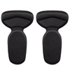1pair 2 in 1 Half Size Forefoot Pad Anti-drop Sandal Heel Sticker(Black Silicon)