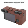 For Sony ILCE-6700 / A6700 Glossy Soft Silicone Protective Case(Coffee)