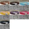 2 PCS European and American Style Punk O-shaped Big Ring Popular Leather Necklace Collar, Random Color Delivery