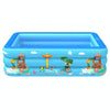 Household Indoor and Outdoor Amusement Park Pattern Children Square Inflatable Swimming Pool, Size:130 x 85 x 50cm