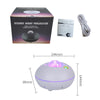 SC526 LED Starry Remote Control  Water Pattern Projection Lamp Graffiti Smart Starry Sky Light Wireless Night Light(White)