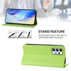 For Samsung Galaxy A73 5G RC01 Dual-Folded Magnetic Suction RFID Leather Phone Case(Grass Green)