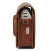 Full Body Camera PU Leather Case Bag with Strap for Fujifilm Instax Square SQ20(Brown)