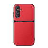 For Samsung Galaxy M35 5G Litchi Leather Magnetic Full Coverage Shockproof Phone Case(Red)