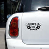 10pcs Kids On Board Warning Car Stickers Reflective Scratch Body Stickers(Black)
