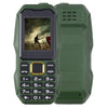 W2025 Triple Proofing Elder Phone, Waterproof Shockproof Dustproof, 5800mAh Battery, 1.8 inch, 21 Keys, LED Flashlight, Dual SIM(Green)