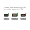 Full 1080P Video HDMI to Micro HDMI Cable for GoPro HERO 4 / 3+ / 3 / 2 / 1 / SJ4000, Length: 1.5m