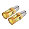 2 PCS 1157/BAY15D 10W 1000 LM Car Turn Lights with 28 SMD-3030 LED Lamps, DC 12V(Gold Light)