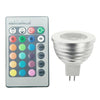 MR16 5W RGB LED Light Bulb , Luminous Flux: 400-450LM, with Remote Controller, DC 12V