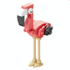 LELE BROTHER 9100-9 Flamingo Bird Paradise Small Particle Children Early Learning Puzzle Building Blocks Toy