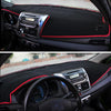 Dark Mat Car Dashboard Cover Car Light Pad Instrument Panel Sunscreen Car Mats for Land Rover Discovery 4 (Please note the model and year)(Red)