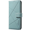 For Samsung Galaxy S25 / S24 5G Geometric Pattern RFID Leather Phone Case(Green)
