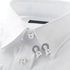30pcs Jeans Spring Expansion Waist Button Removable Metal Pants Waist Adjustment Button Collar Decoration Button 10mm Black