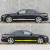 2 PCS/Set D-932 Stripe Pattern Car Modified Decorative Sticker(Yellow)