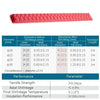 1m Fish Rod Heat Shrinkable Hand Handling Insulation Non-Slip Waterproof Sleeve, Specification: Diameter 35mm(Red)
