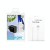 45W PD25W + 2 x QC3.0 USB Multi Port Charger with USB to 8 Pin Cable, EU Plug(Black)