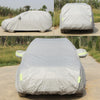 Oxford Cloth Anti-Dust Waterproof Sunproof Flame Retardant Breathable Indoor Outdoor Full Car Cover Sun UV Snow Dust Resistant Protection SUV Car Cover with Warning Strips, Fits Cars up to 4.7m(183 inch) in Length