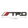 Car TRD Pattern Metal Personalized Decorative Stickers, Size: 14.8x2.8x0.3cm (Black)