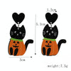 Halloween Acrylic Earrings Personality Festive Jewelry, Style: E000164 White Cat