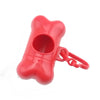 Dog Poop Bag Dispenser & Bags (Red) | Lead Clip | Eco-Friendly