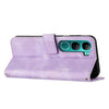 For vivo Y300 Global / V40 Lite IDN Dream Triangle Leather Phone Case with Lanyard(Purple)
