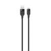 USAMS US-SJ565 8 Pin Fast Charing Data Cable with Light, Length: 1.2m(Black)