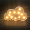Switch Style Cloud Shape LED Night Warm Bedside Lamp Table Light Bedroom Study Room Night Light(Blue)