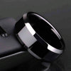 2 PCS Men Ring, Ring Size:13(Silver)