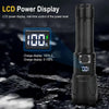 S2301 30W White Laser Wick 1000LM Telescopic Zoom LED Flashlight(Black)