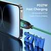 ENKAY 3 in 1 PD100W Type-C to Type-C / 8 Pin / Micro USB Magnetic Fast Charging Cable, Cable Length:1m(Black)
