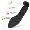 2pcs /Pair 8D Pad Inserts Heel Post Back Breathable Anti-Slip For High Heel Shoe Insole(Round Apricot)