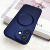 For iPhone 11 Pro Metallic Paint CD Texture MagSafe TPU Phone Case(Dark Blue)