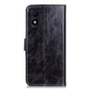 For Alcatel 1B 2022 Retro Crazy Horse Texture Horizontal Flip Leather Phone Case(Black)