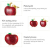 S925 Sterling Silver Christmas Apple Ear Studs Women Earrings