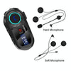 KUQIBAO Motorcycle Helmet Waterproof Bluetooth Headset With Screen(Hard Microphone)
