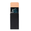 Men Glossy Texture Leather Portable Mobile Phone Waist Bag for 6.9 inch or below(Black)