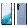 For Samsung Galaxy A54 5G Carbon Fiber Texture Leather Back Cover Phone Case(Blue)
